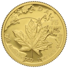2015 1/4oz Canadian Maple Leaf Gold Coin The Allied Gold