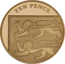 2015 Proof Gold 10p Coin Royal Shield Fifth Portrait