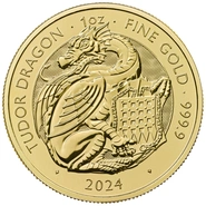 2024 Tudor Dragon - Tudor Beasts 1oz Gold Coin PCGS MS69