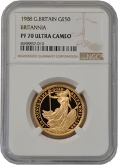 1988 Proof 1/2oz Gold Britannia Coin NGC PF70