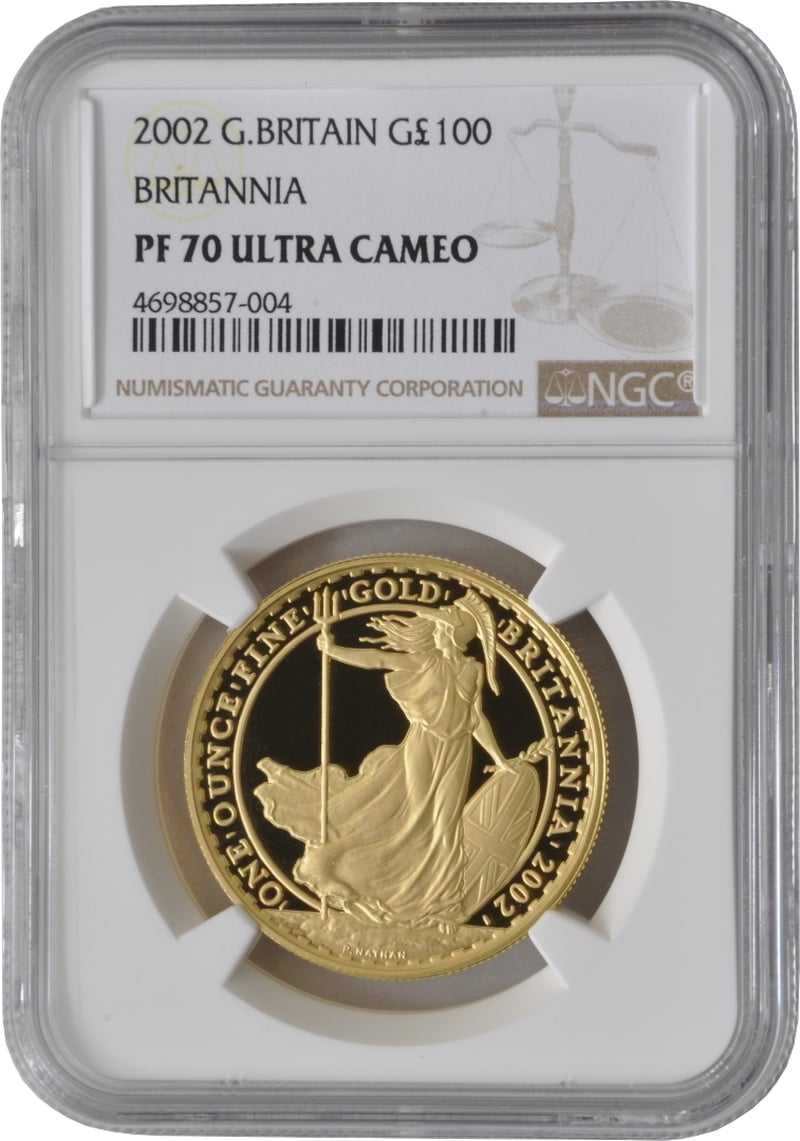 2002 Proof Gold Britannia Coin 1oz NGC PF70