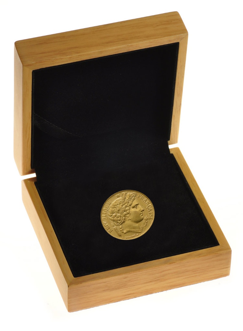 French 20 Francs Gold Coin Ceres Gift Boxed