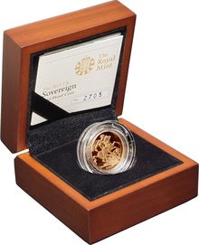 2011 Proof Gold Sovereign Boxed