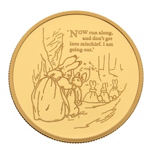 2021 Proof 1oz Peter Rabbit Gold Coin Boxed