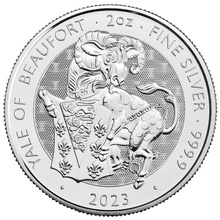 2023 Yale of Beaufort - Tudor Beasts 2oz Silver Coin