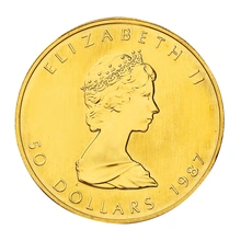 1987 Canadian Maple Leaf Gold Coin 1oz