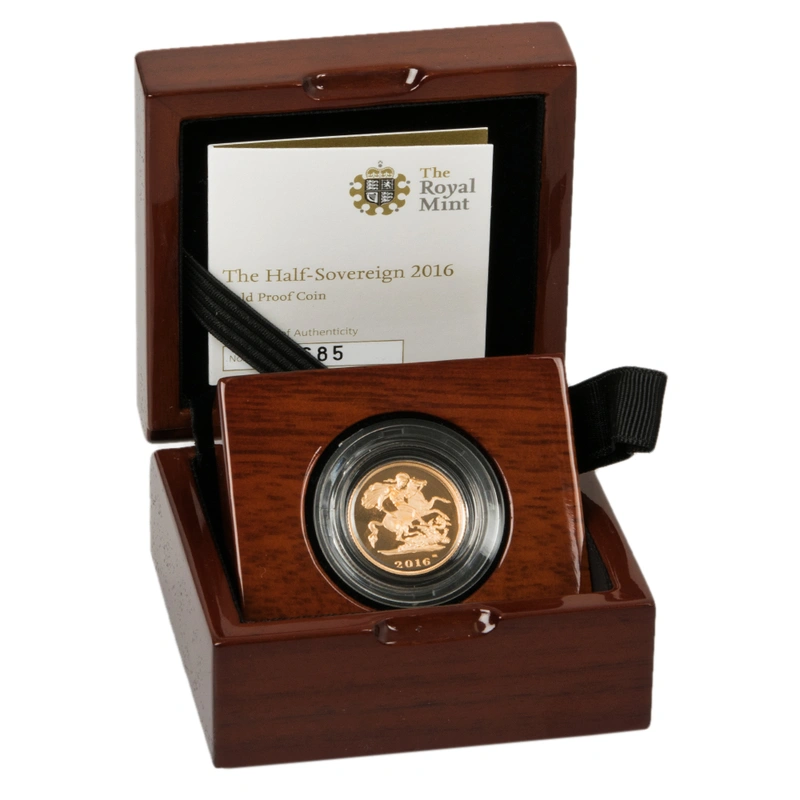 2016 Proof Gold Half Sovereign Boxed