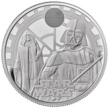 2023 1oz Darth Vader & Emperor Palpatine Star Wars Proof Silver Coin Boxed