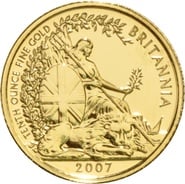 2007 1/10oz Gold Britannia Coin