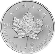 2014 1oz Canadian Maple Silver Coin
