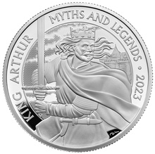 2023 Proof King Arthur Silver Coin Myths & Legends 1oz Boxed