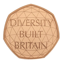 2020 Celebrating Diversity Fifty Pence 50p Proof Gold Coin Boxed