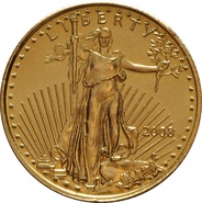 2008 1/10oz American Eagle Gold Coin