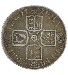 1711 Silver Shilling Coin Queen Anne Very Fine