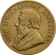 1 Pond Gold Coin South Africa 1892 - 1900