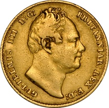 1833 Gold Sovereign - William IV NGC XF40