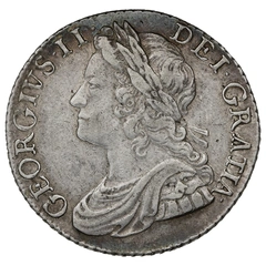 1741 Silver Shilling Coin George II