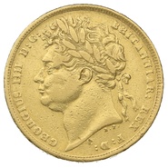 1822 Gold Sovereign George IV Laureate Head