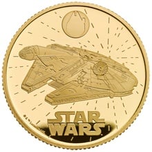2024 1/4oz Millennium Falcon Star Wars Proof Gold Coin Boxed