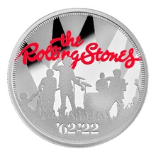 2022 Proof 1oz The Rolling Stones Silver Coin Music Legends Boxed