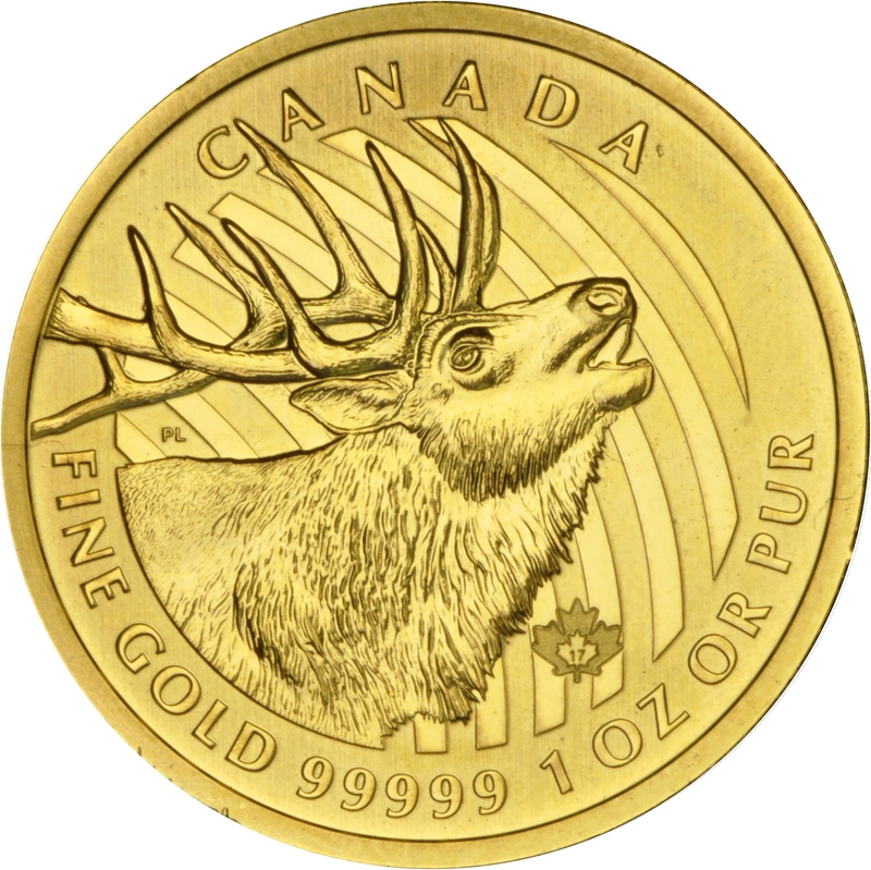 2017 1oz Canadian Elk Gold Coin