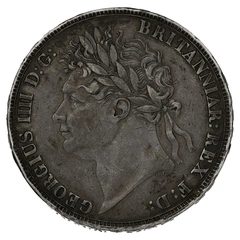 1822 Silver Crown Coin George IV TERTIO