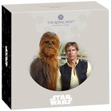 2024 50p Han Solo & Chewbacca Boxed Star Wars Proof Gold Coin Boxed