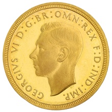 1937 Proof Gold Sovereign Coin George VI