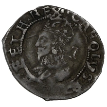 1625-1649 Charles I silver Penny mm two pellets
