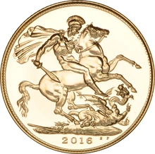2016 Gold Sovereign Coin 90th Birthday QEII Celebration Boxed