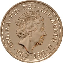 2016 Gold Sovereign Coin Elizabeth II Fifth Head