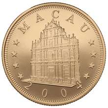 2004 Macau 1000 Patacas Year of the Monkey Gold Proof Coin Boxed