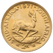 1971 R2 Gold Coin 2 Rand South Africa