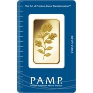 PAMP Rosa 1oz Gold Bar Minted