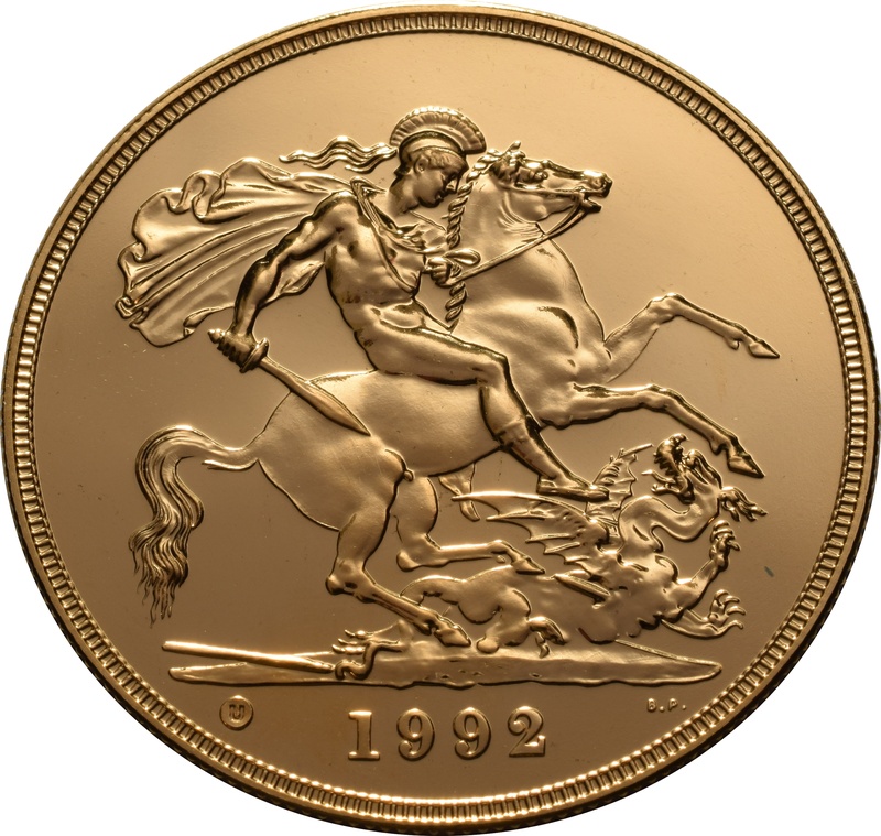 1992 Gold £5 Coin Brilliant Uncirculated