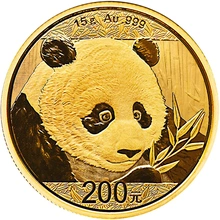 2018 15g Chinese Panda Gold Coin