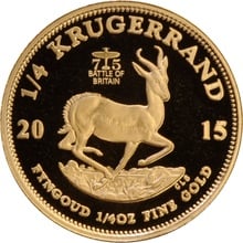 2015 Proof 1/4oz Krugerrand Gold Coin Battle of Britain Boxed