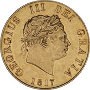 1817 Gold Half Sovereign George III Graded NGC AU55