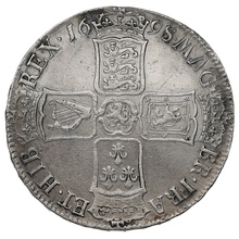 1697/8 7 William III Silver Milled Halfcrown RARE