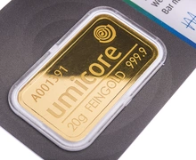 20g Gold Bar Umicore