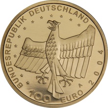 Proof German 100 Euro Gold Coin 2004 UNESCO Weltkulturerbestadt Bamberg Boxed