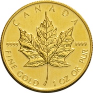 2002 1oz Canadian Maple Gold Coin