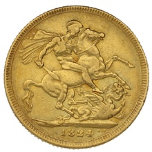 1824 George IV Gold Sovereign
