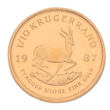 1987 Proof 1/10oz Krugerrand Gold Coin