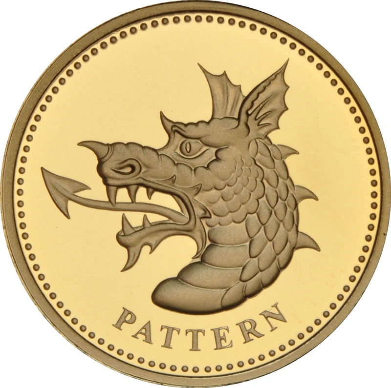 £1 Proof Gold 1 Pound Coin Dragon Pattern