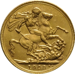 1923 Gold Sovereign Coin George V Melbourne