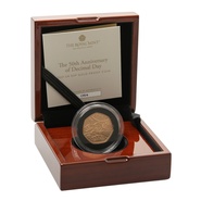 2021 Proof 50p Gold Coin 50th Anniversary of Decimal Day Boxed