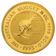 1993 Half Ounce Gold Australian Nugget