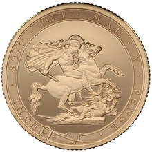 2017 Proof Piedfort Gold Sovereign Elizabeth II 5th Head Boxed