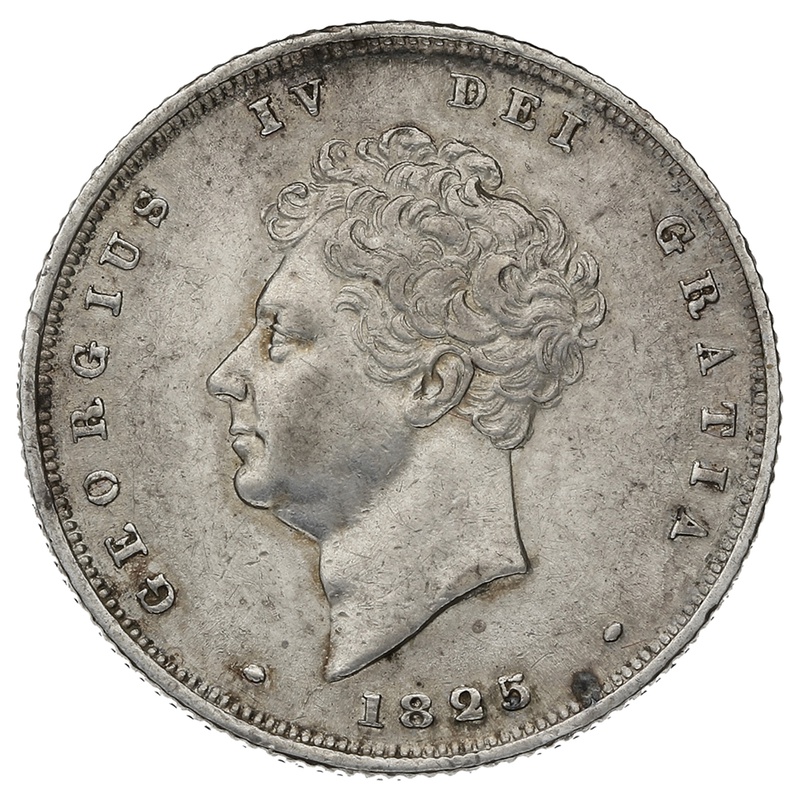 1825 George IV Silver Shilling